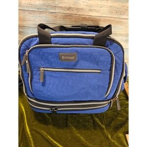 Biaggi Zipsak Boost Expandable Tote Bag Blue Nylon Travel Carry On Underseat NWT